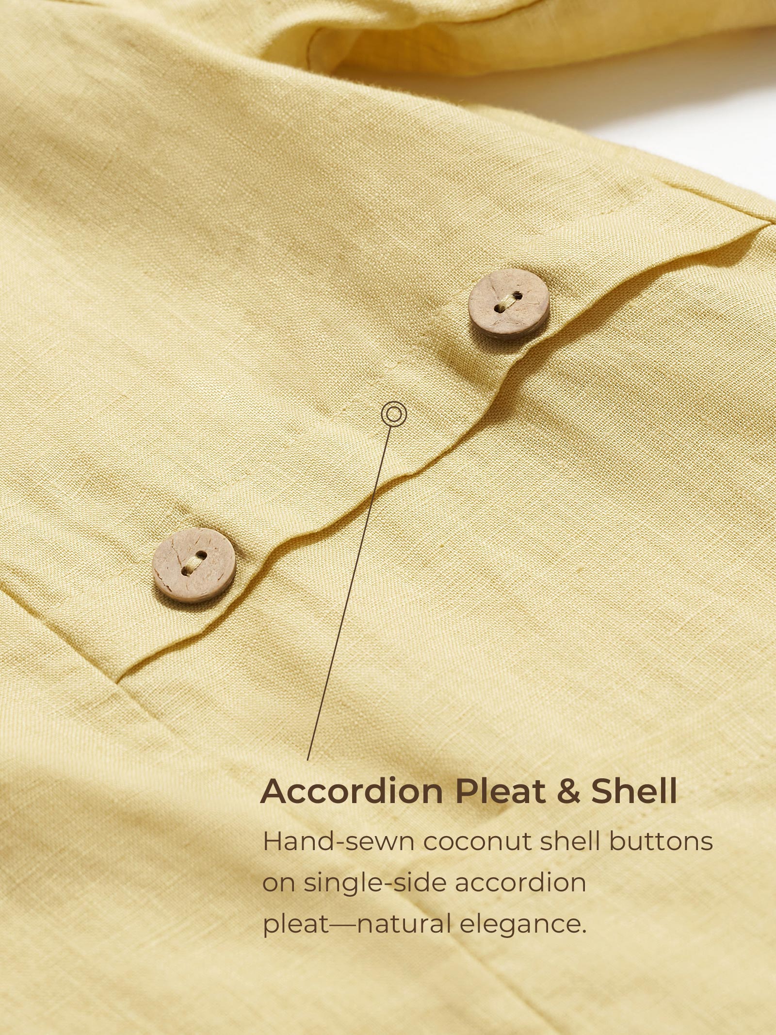 100% Linen Asymmetric Hem Long Top ISLA - Image 4