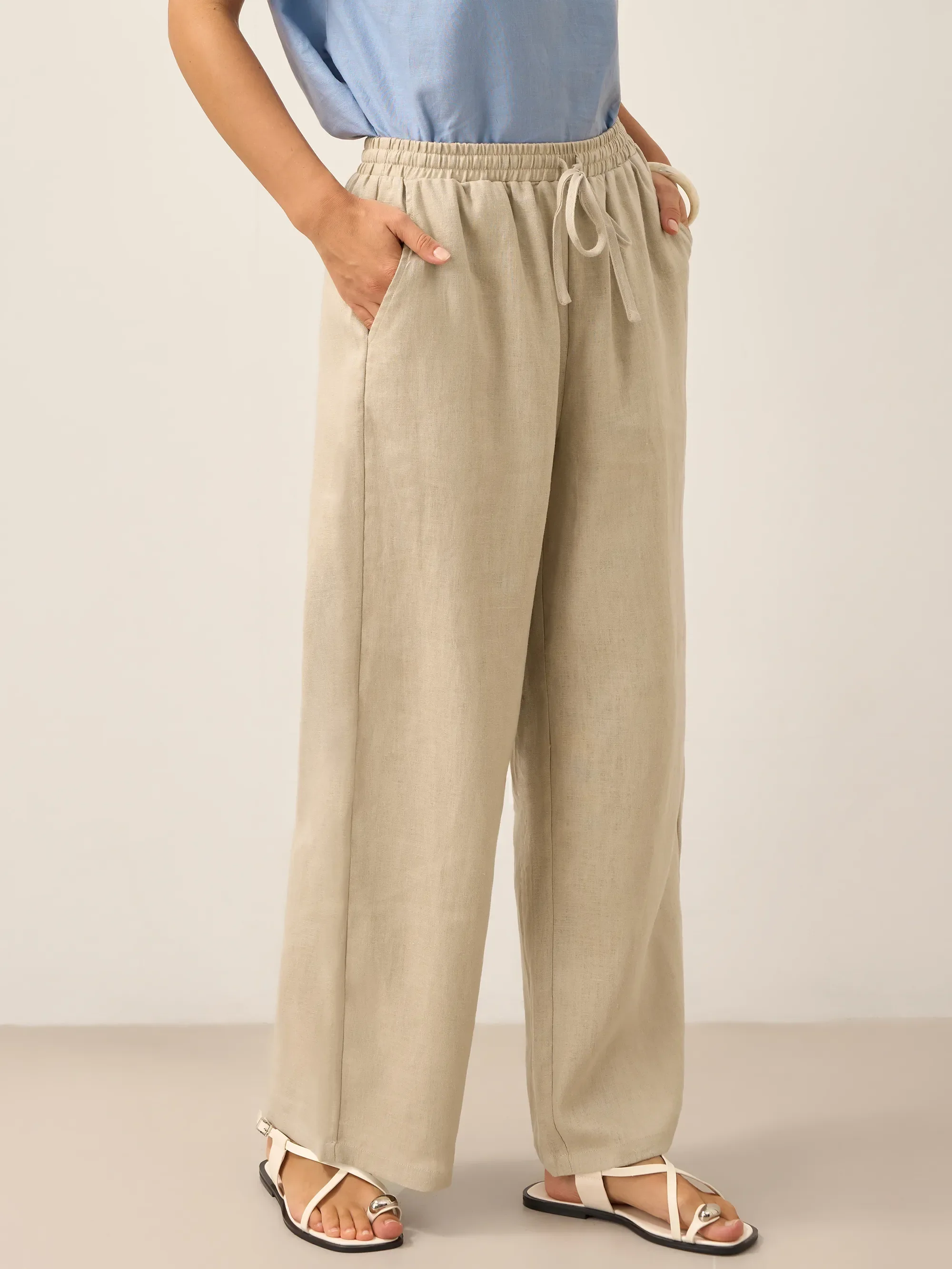 No-See-Thru Pocket Magic Linen Pant LYON - Image 31