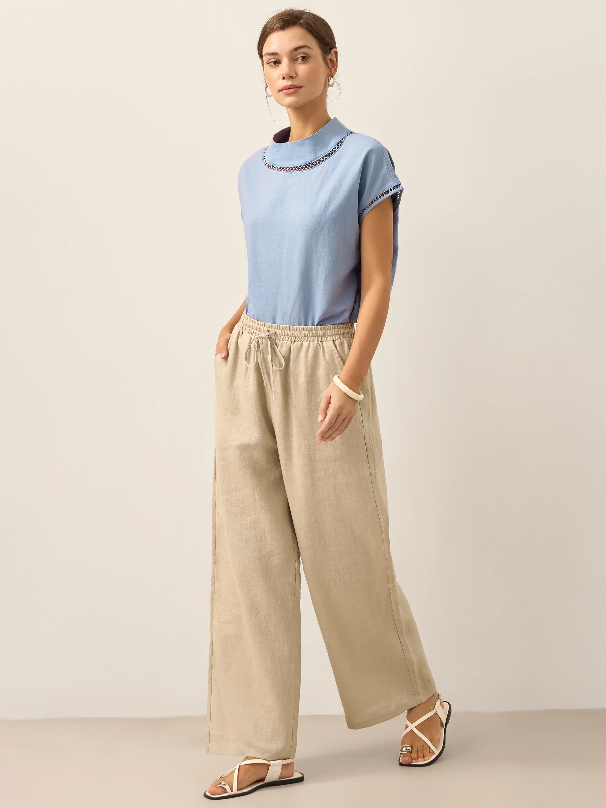 No-See-Thru Pocket Magic Linen Pant LYON - Image 33