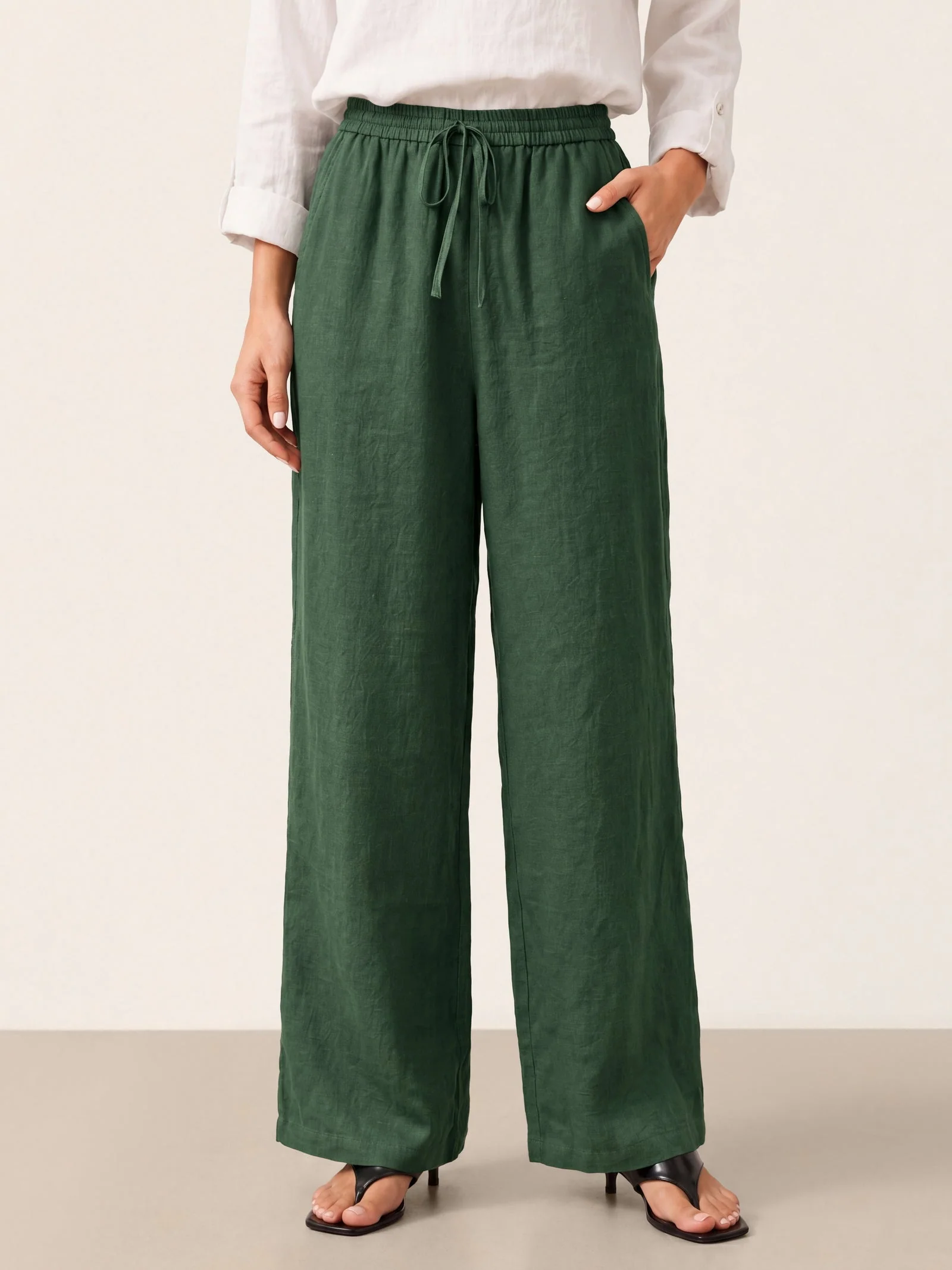 No-See-Thru Pocket Magic Linen Pant LYON - Image 44
