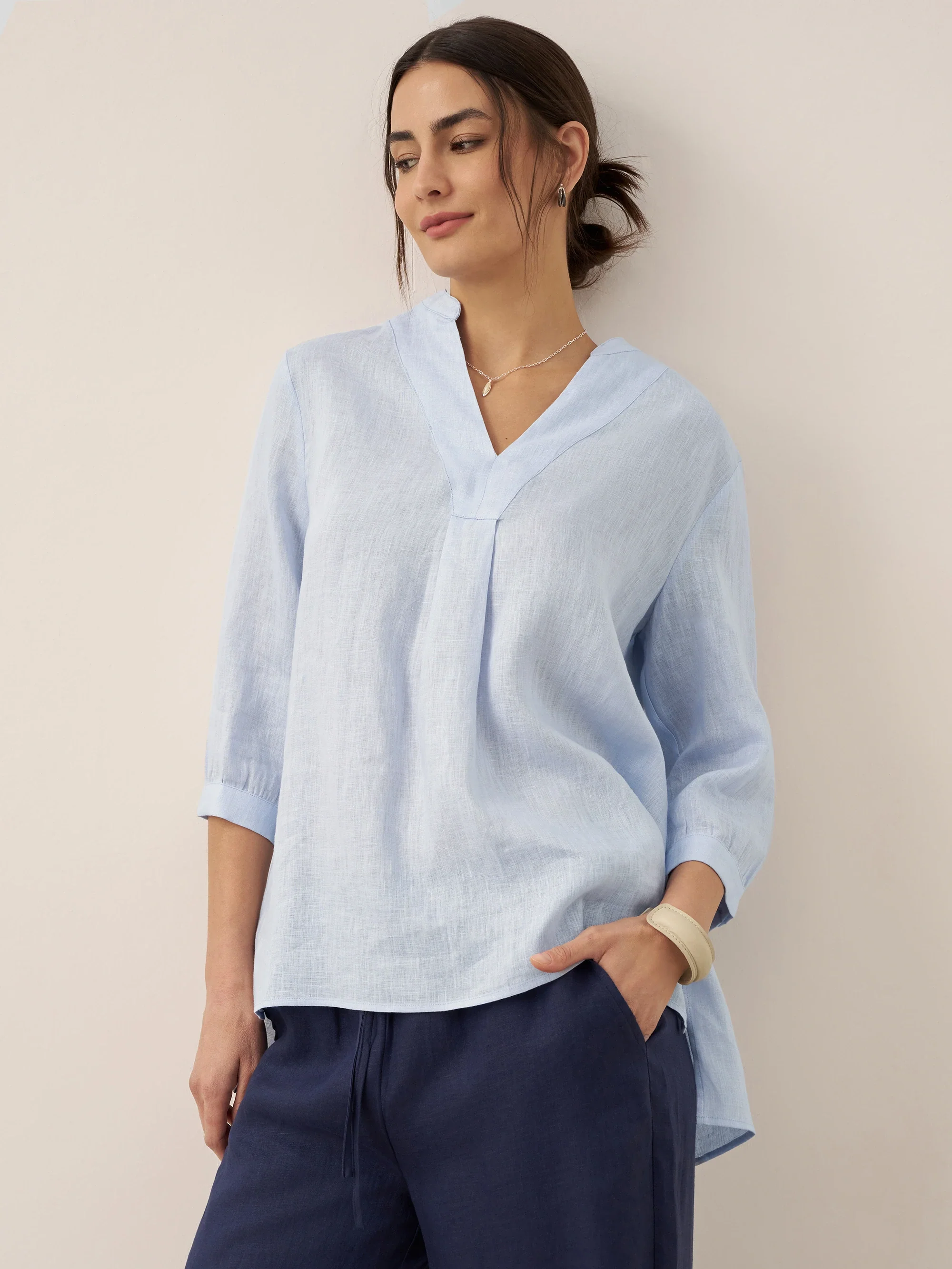 100% Linen Dress Shirt JOANNA - Image 4