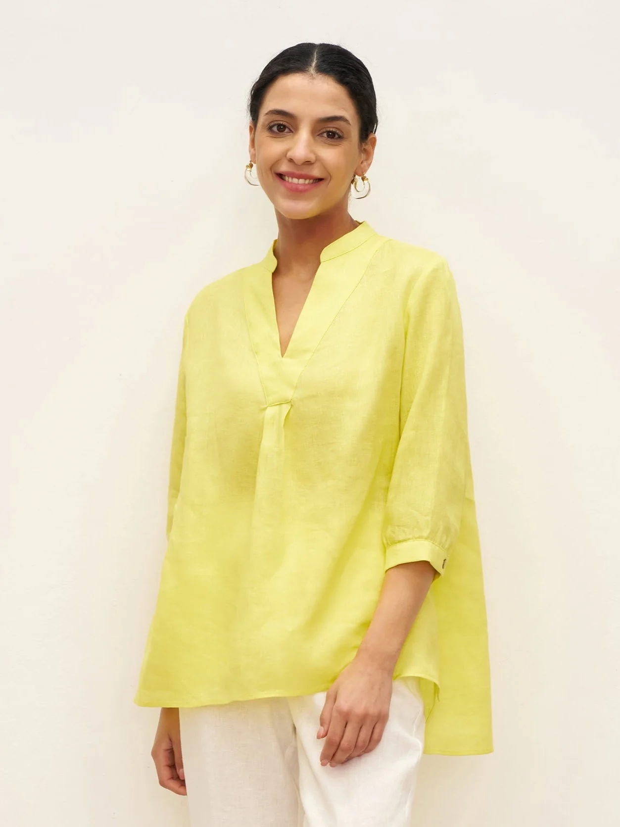 100% Linen Dress Shirt JOANNA - Image 52