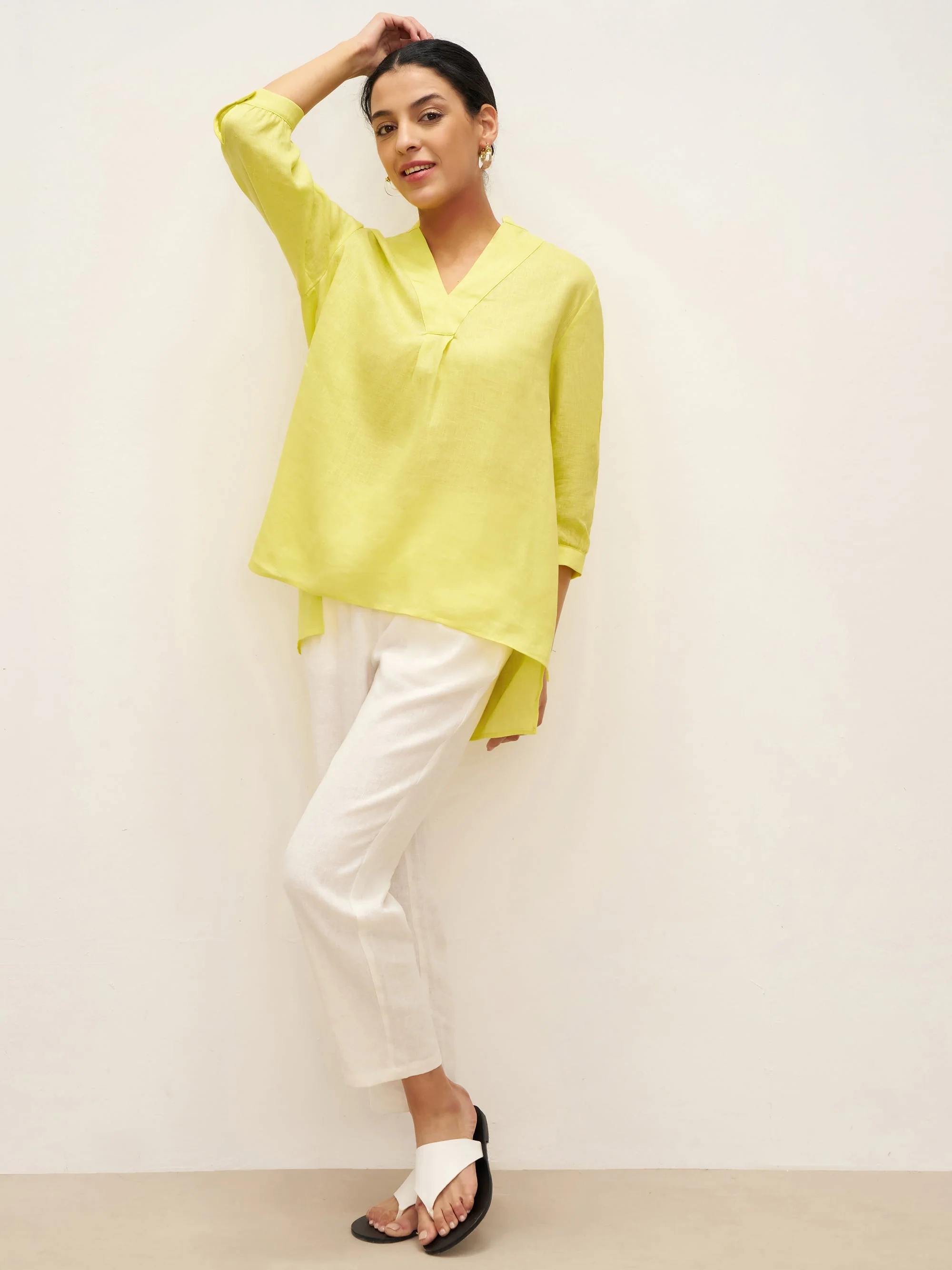 100% Linen Dress Shirt JOANNA - Image 58