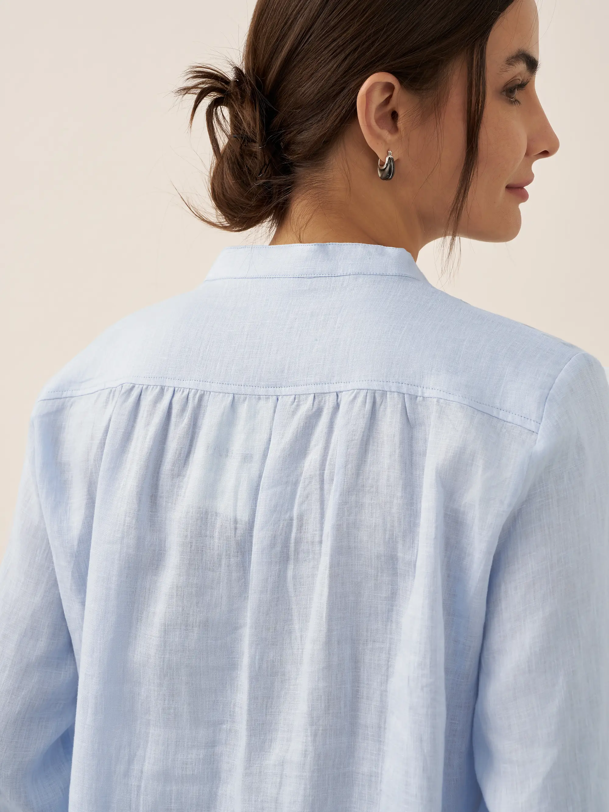 100% Linen Dress Shirt JOANNA - Image 9