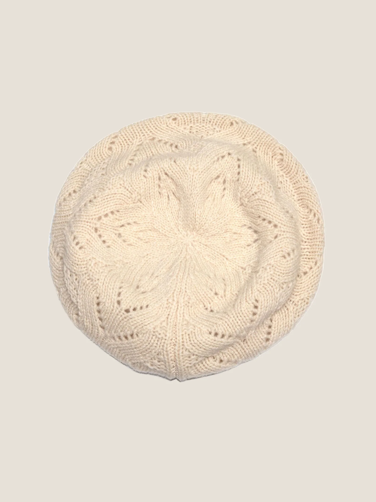 100% Wool Hand-Knit Beret - Image 6