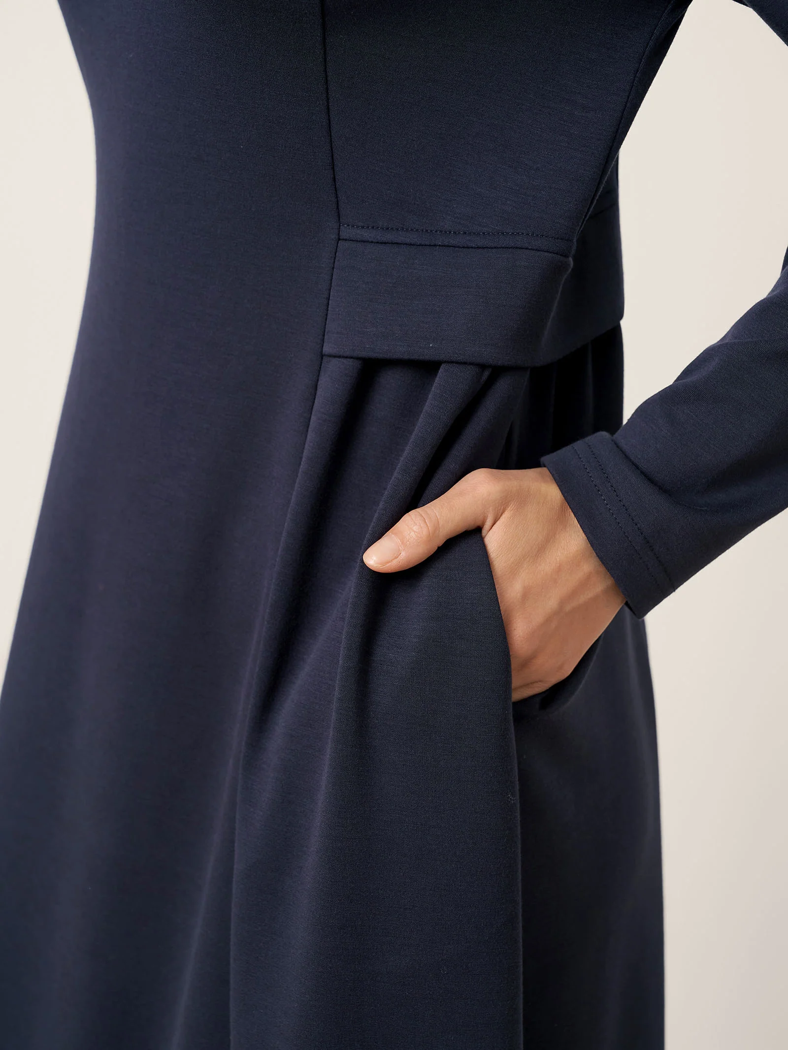 Pleated Waist Midi Dress BEATRICE - Image 6
