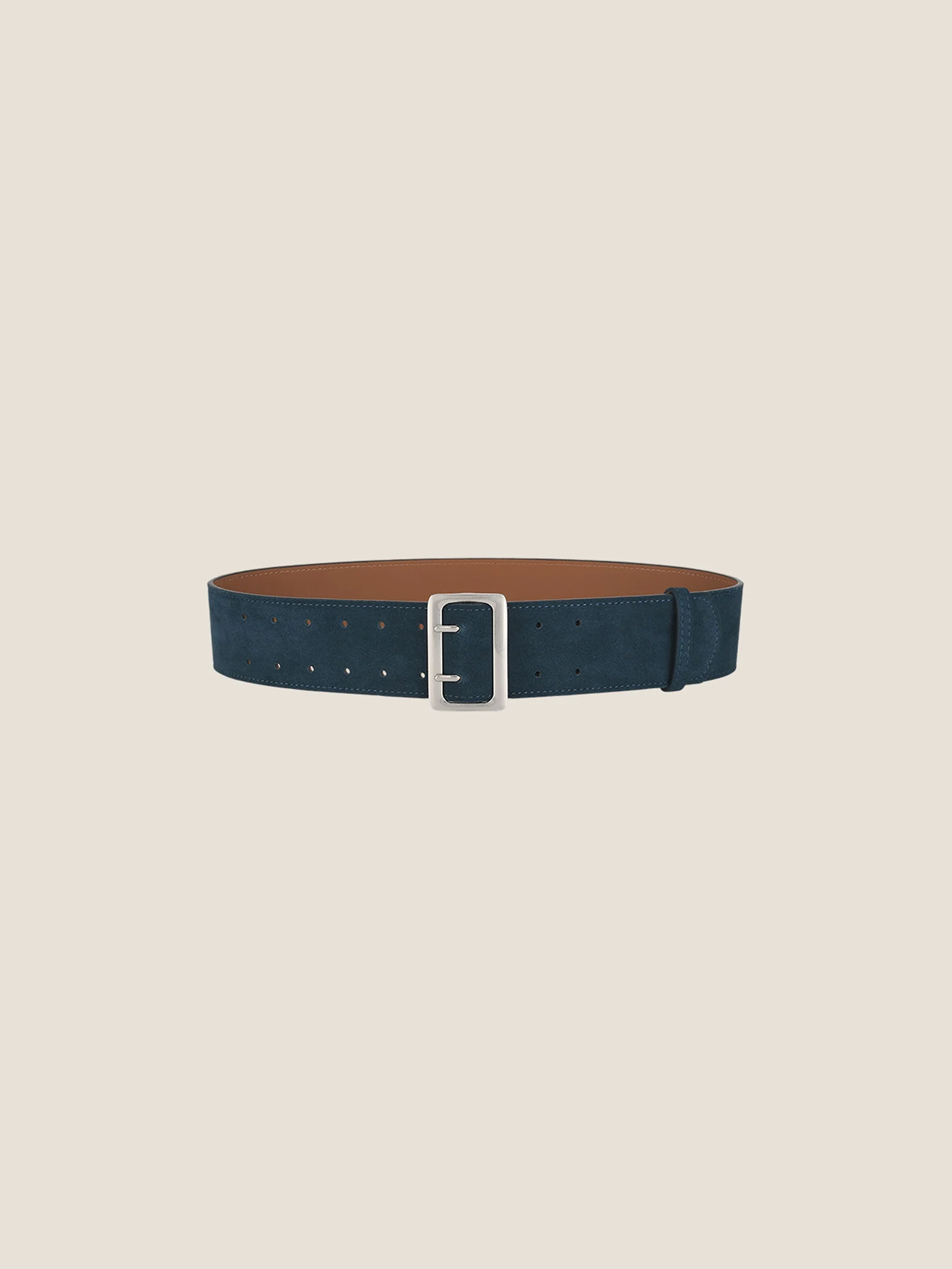 Cowhide Wide Retro Matte Belt