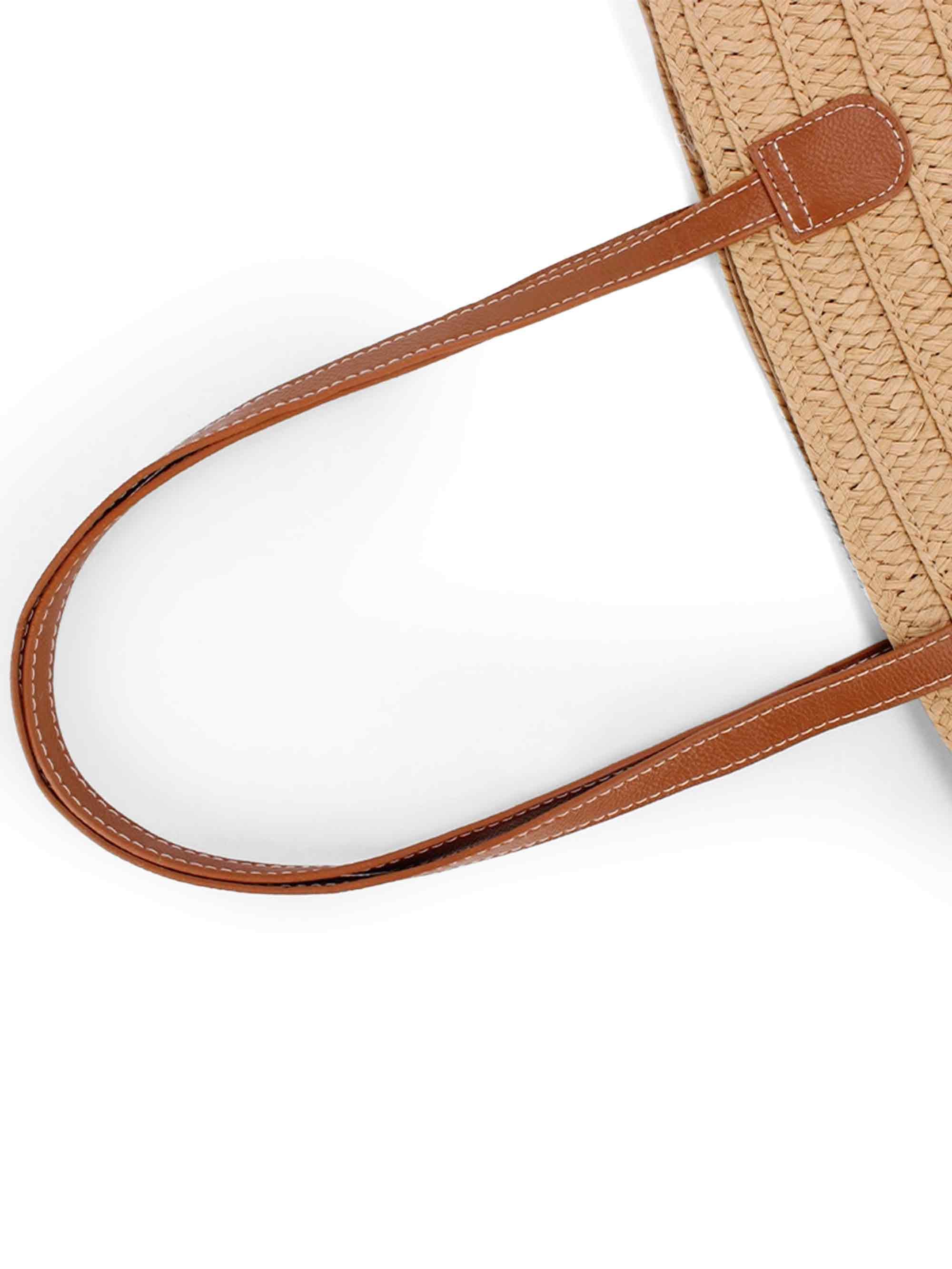 Flat Strap Trapezoid Tote - Image 5