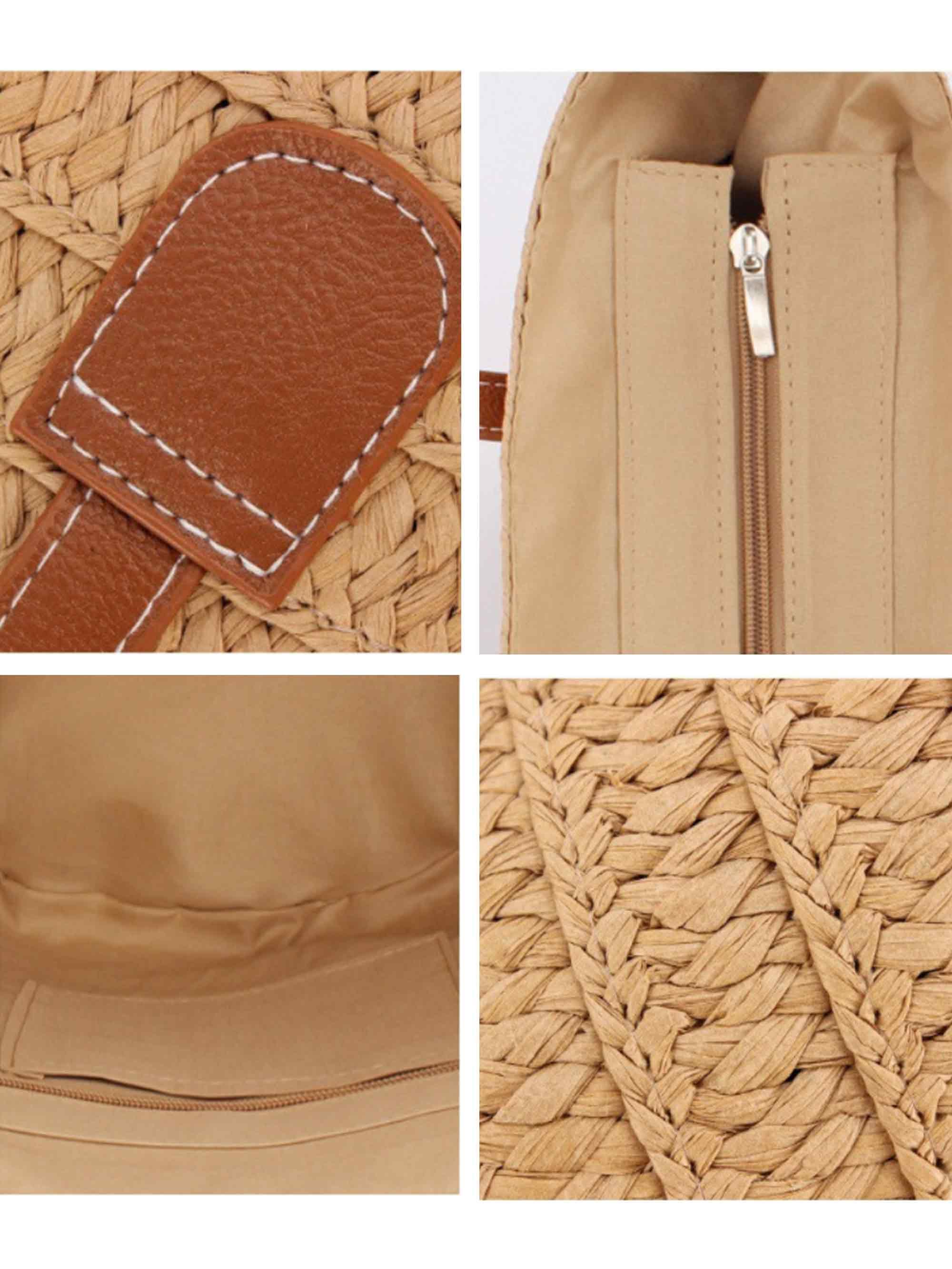 Flat Strap Trapezoid Tote - Image 8