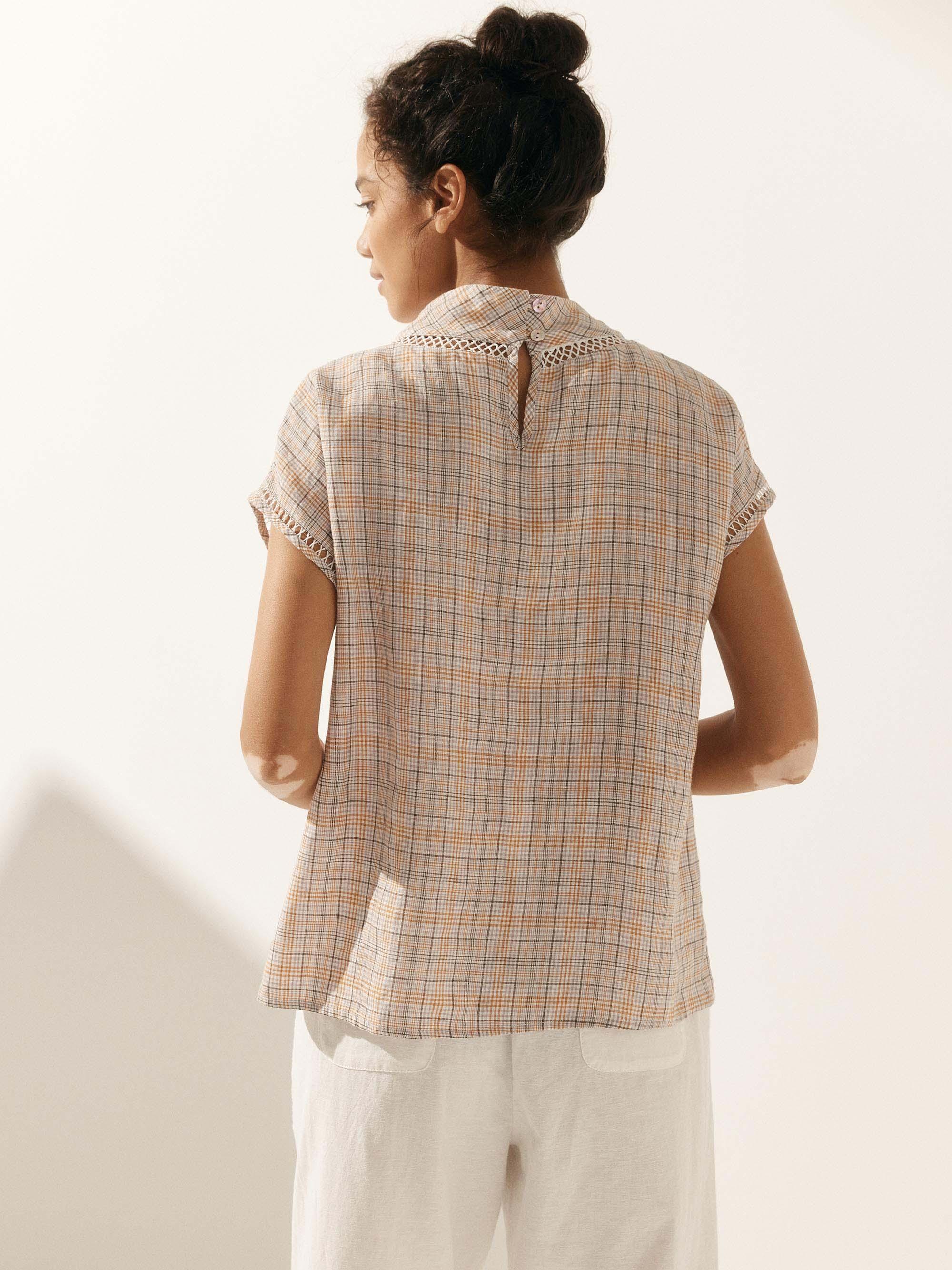 Linen Cutout Turtleneck Top QUINN - Image 14