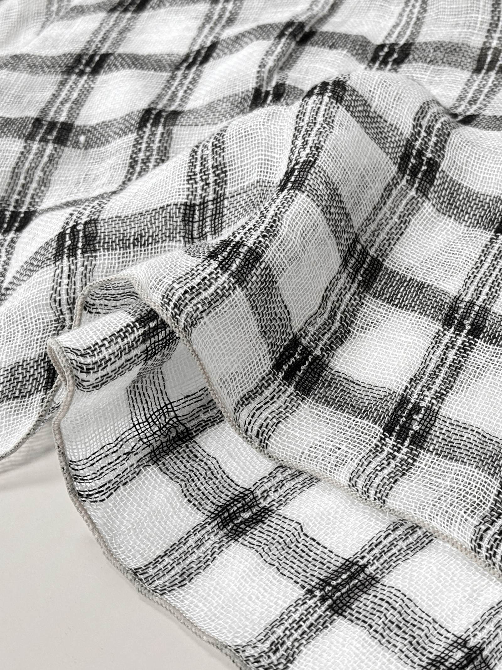 Natural Linen Soft Texture Scarf - Image 9