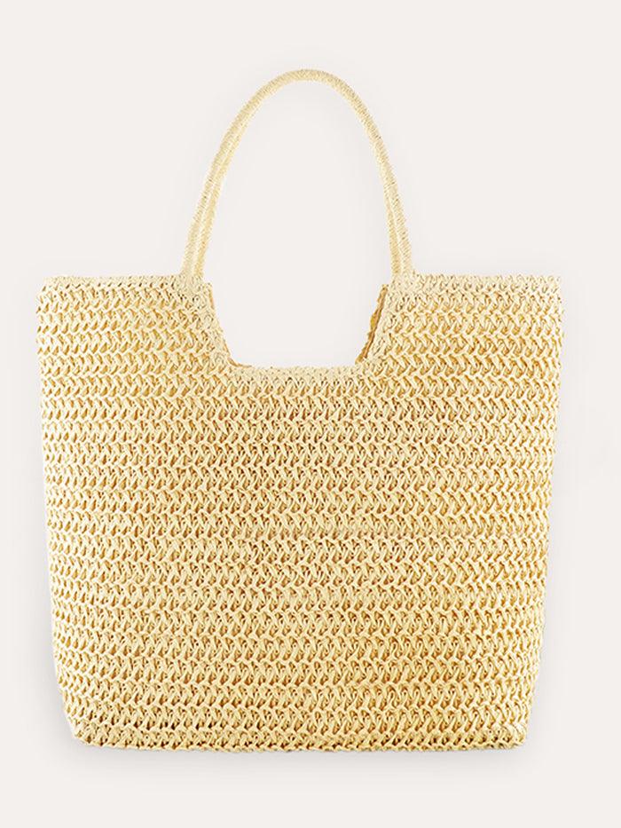 Ring Handle Woven Tote - Image 2