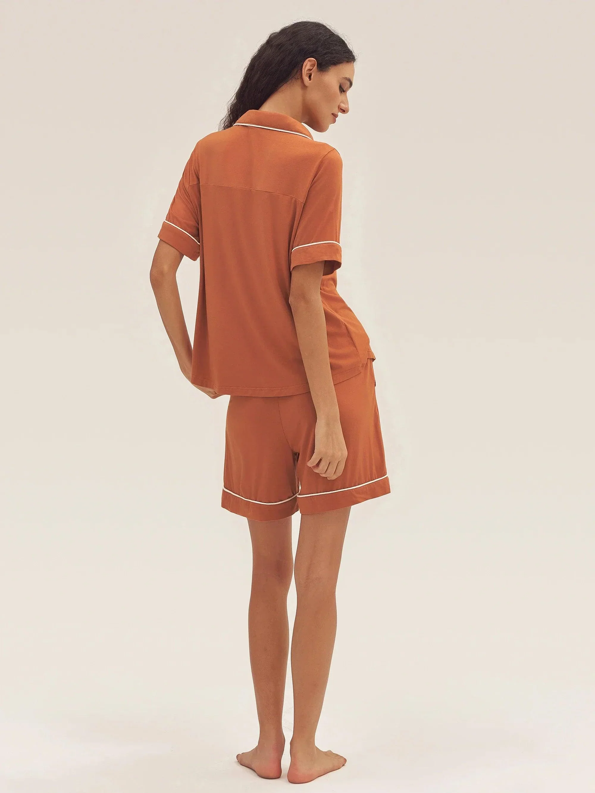 Short Sleeve Bamboo Pajama Set ODESSA - Image 4