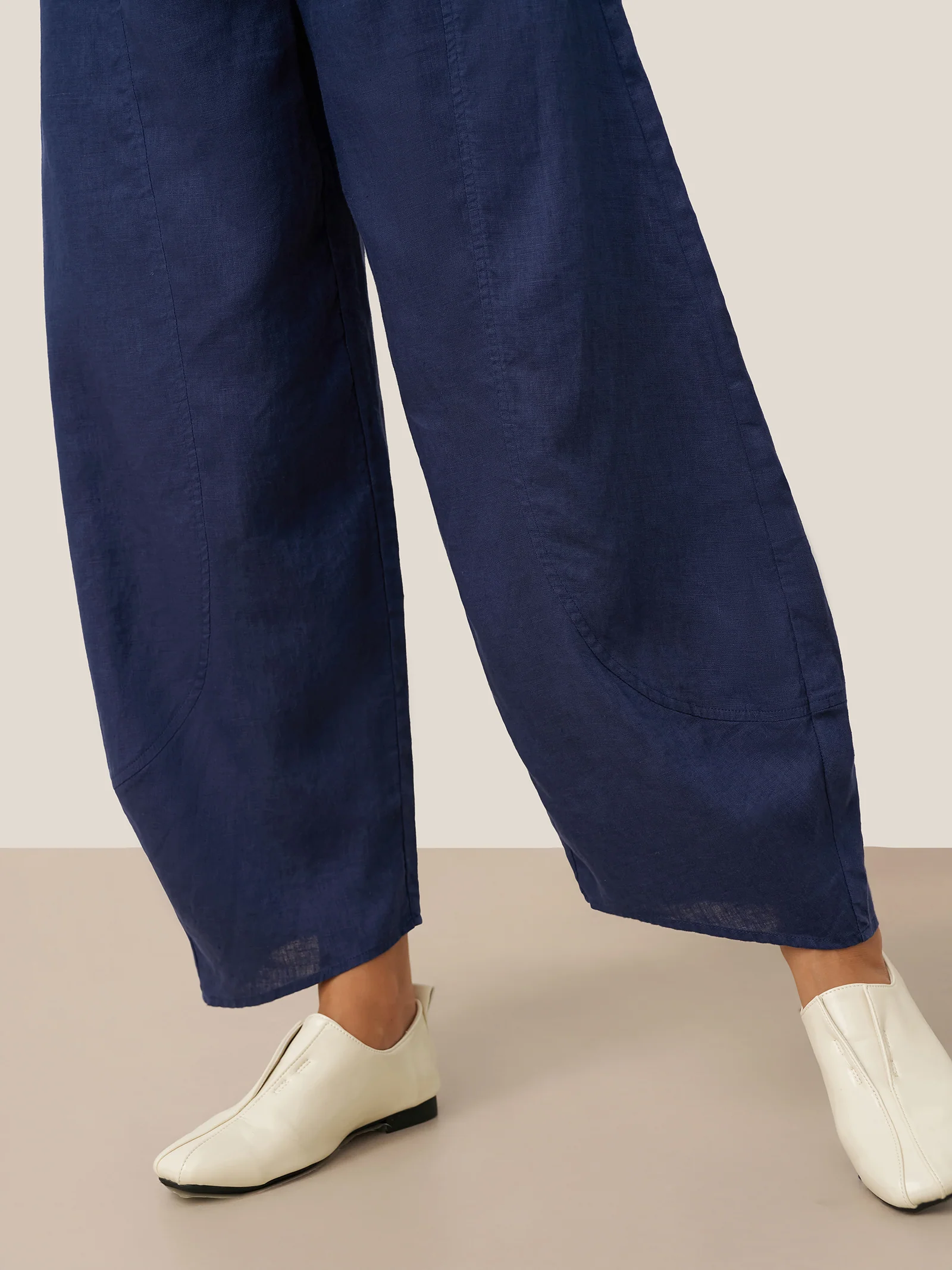 100% Linen Classic Ankle Pants ZOE - Image 6